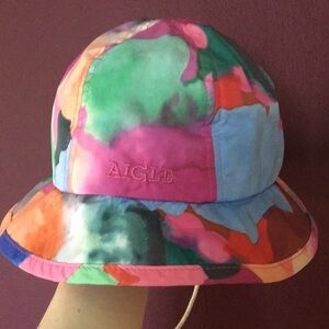 AIGLE Kids' Multicolor Watercolor Rain hat